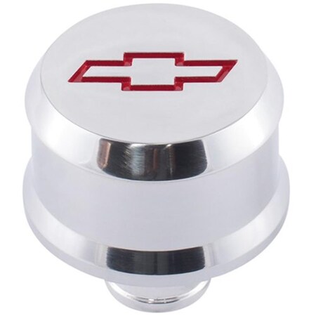 Proform 141855 2.5 in. Round Crankcase Breather Cap - Silver P75-141855